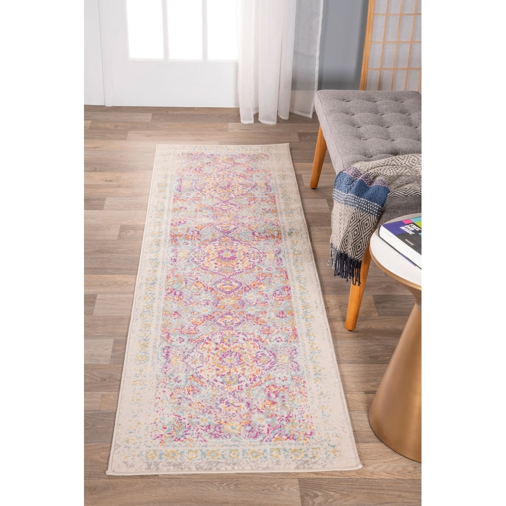 The Curated Nomad Sunset Bohemian Vintage Medallion Rug