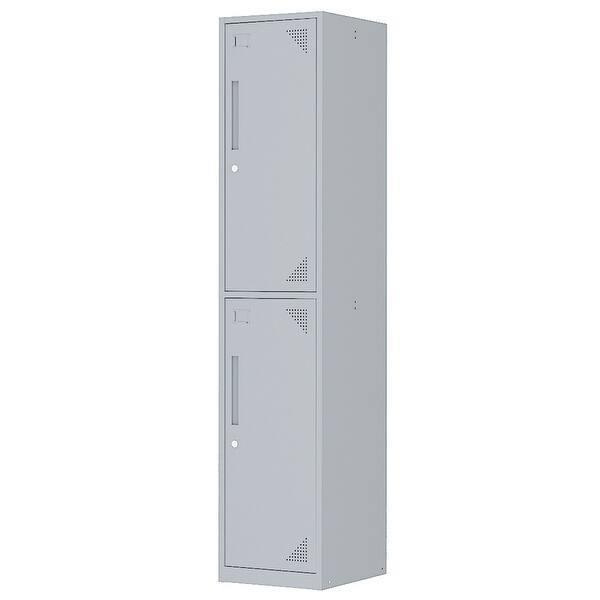 Metal Locker Cabinet with Keys, Lockable Locker Garage Storage Unit ...