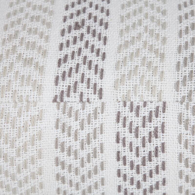 Sevita Everyday Chevron Stripe Pouf Ottoman