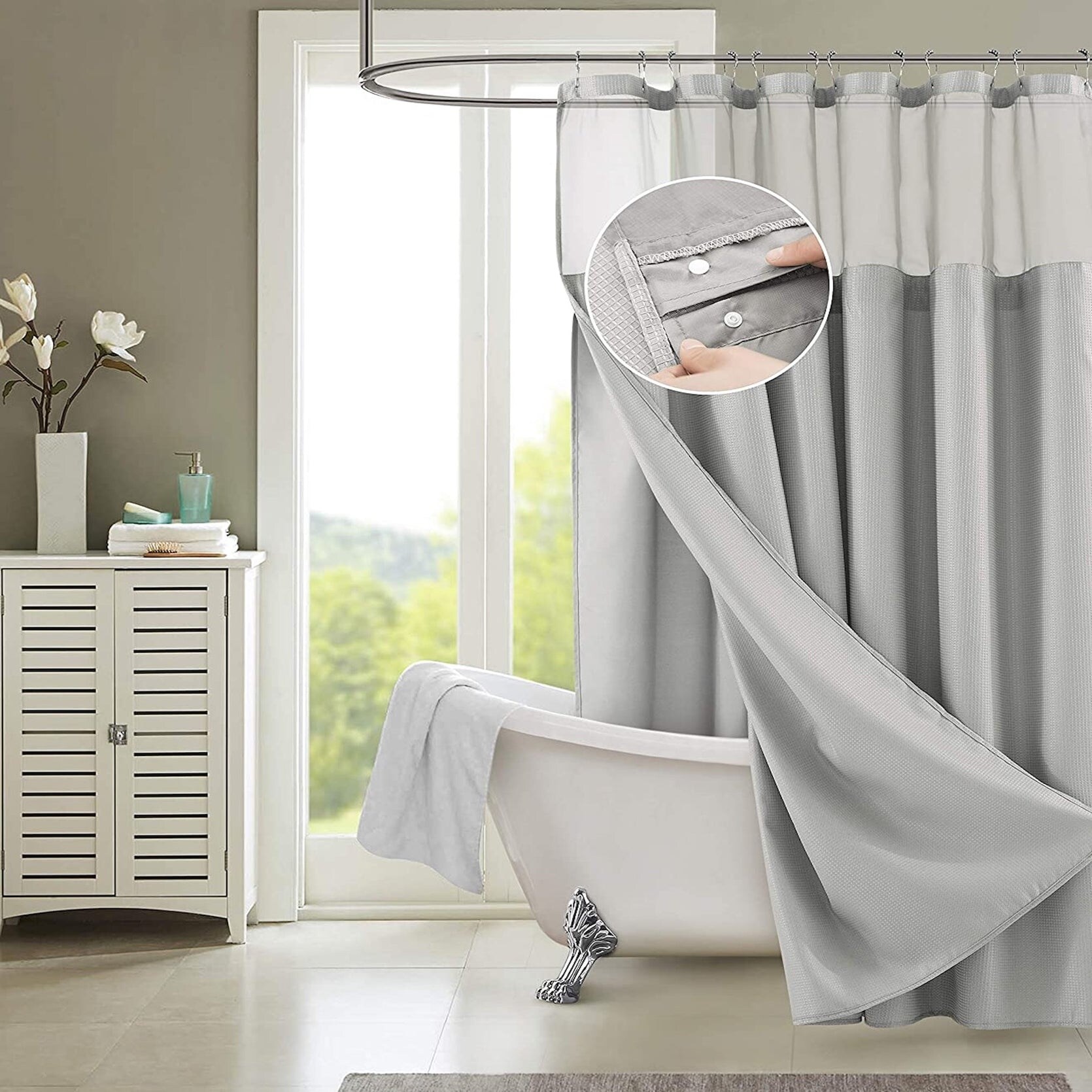 Hotel shop shower curtain