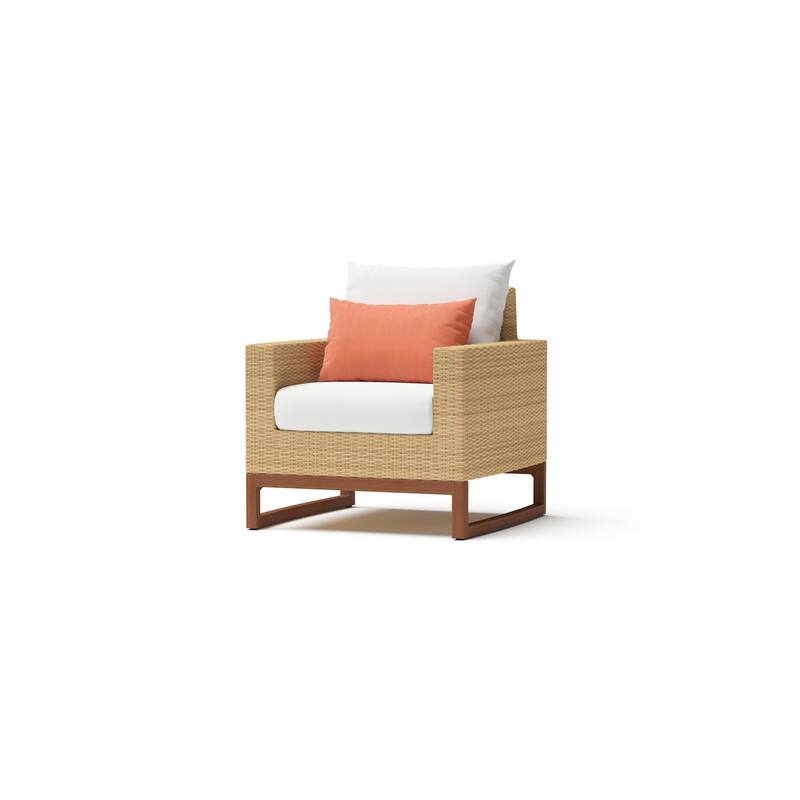 Milea 4 Piece Sunbrella Outdoor Patio Seating Set