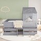 preview thumbnail 4 of 12, Full Size House Low Loft Bed