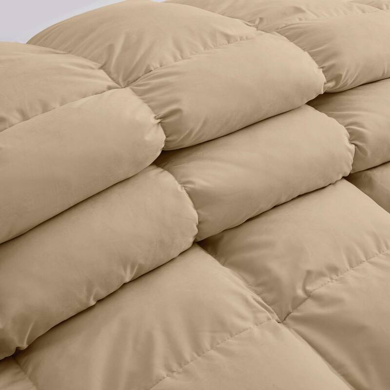 All Season Medium to Extra Warmth White Feather Down Comforter Duvet Insert