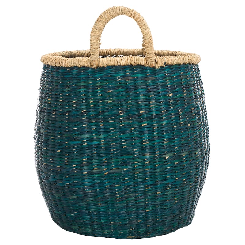 SAFAVIEH Home Estra Basket with Handles - 12"W x 12"D x 14"H