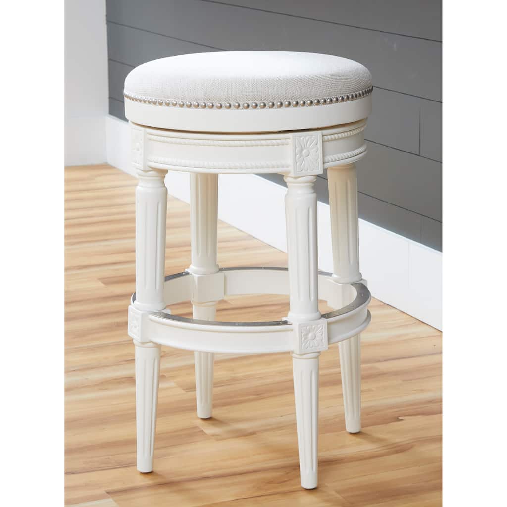 New Ridge Home Goods Chapman Backless Swivel 31"H Bar-Height Stool
