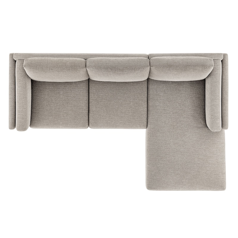 Roscoe Right-Facing Upholstered Sectional Sofa with Chaise