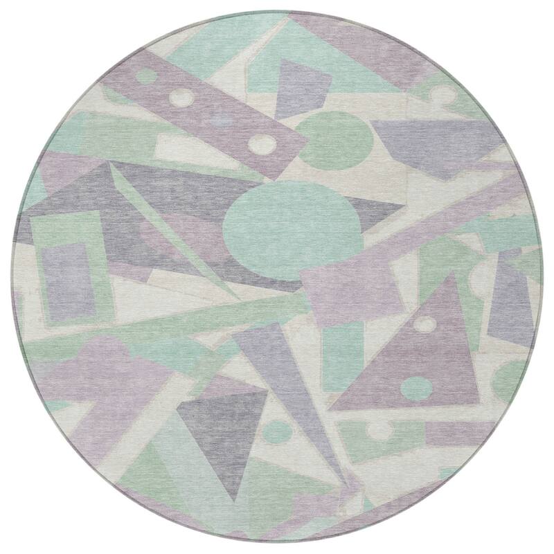 HomeRoots Geometric Modern Rectangle Outdoor Rug