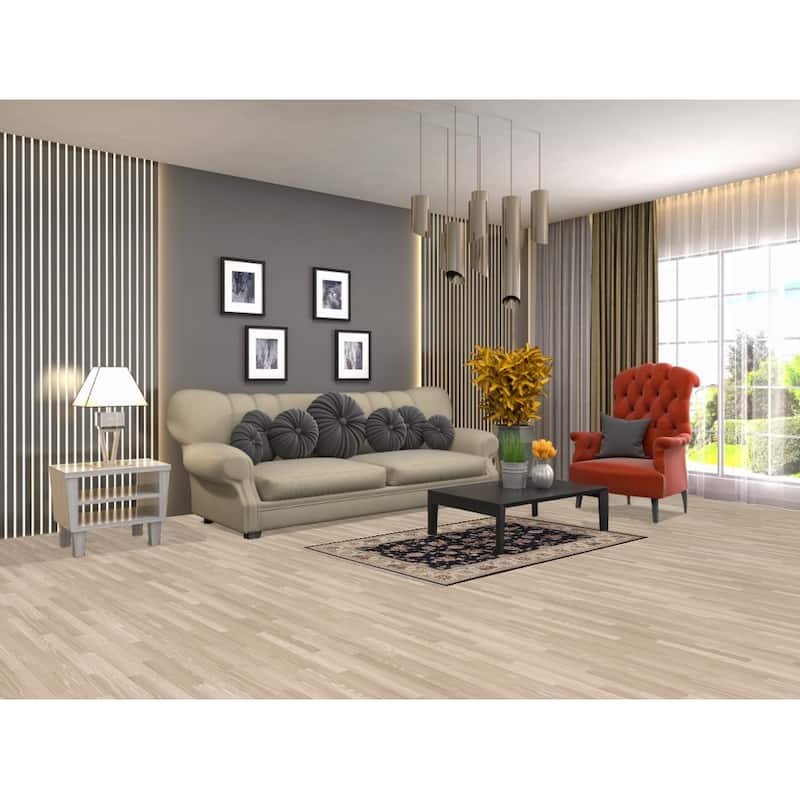 Hand Knotted Oriental Wool & Silk Carpet Traditional Floral Navy Blue & Blues Tabriz Area Rug - 4' 11'' X 3' 1''