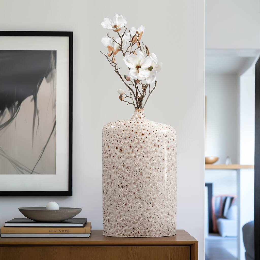Sagebrook Home's Stoneware Truman Vase, Elegant Design for Modern Living
