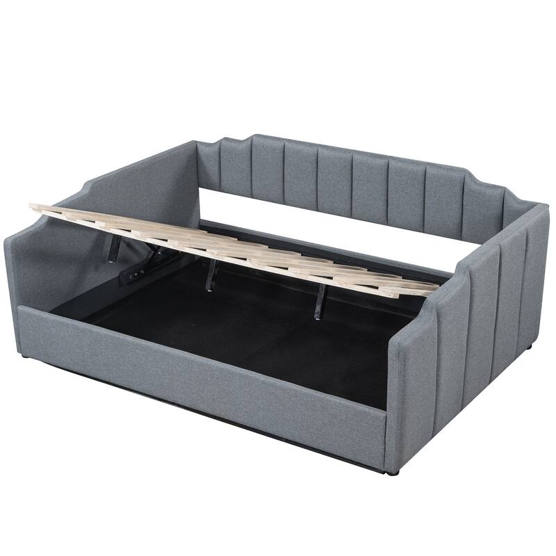 Upholstered Daybed with Underneath Storage