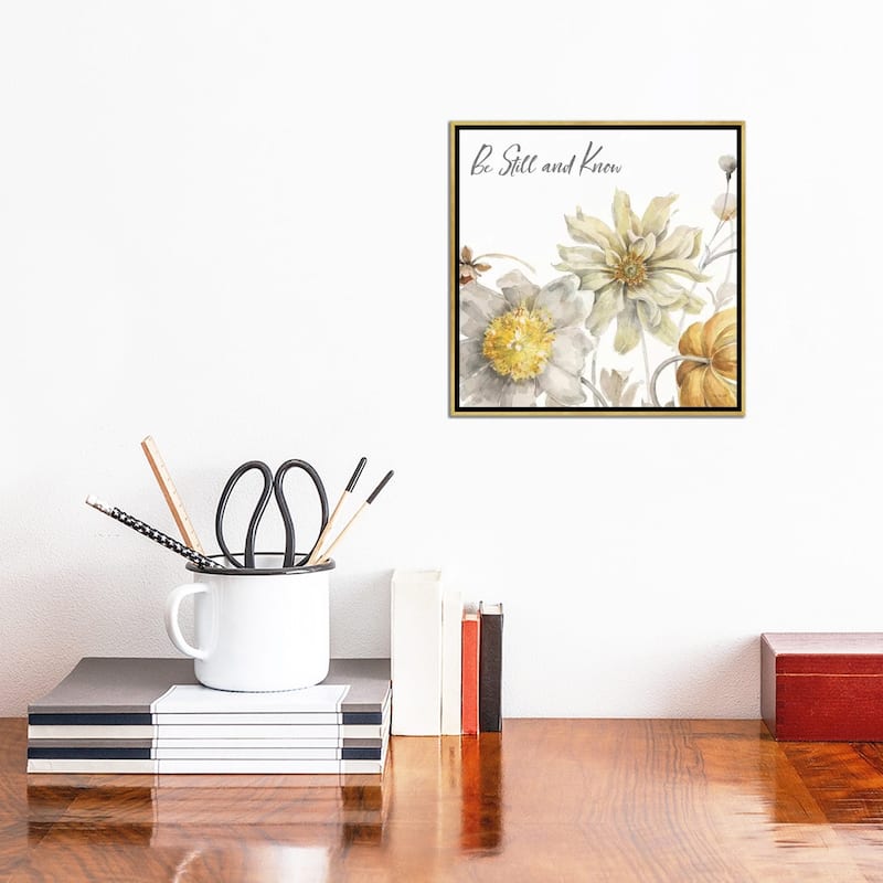 iCanvas "Fields of Gold III Know" by Lisa Audit Framed Canvas Print