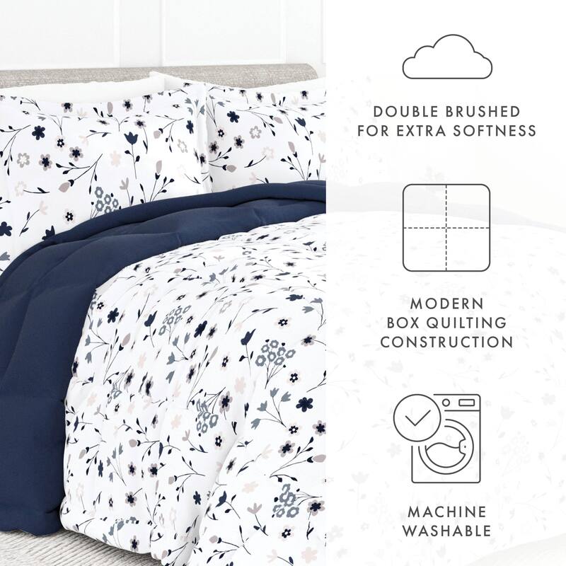 Becky Cameron Premium Forget Me Not Reversible Comforter Set