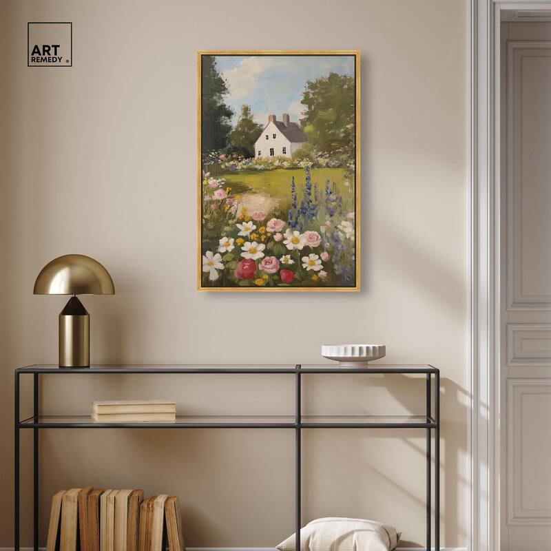 Floral Farmhouse I Canvas by Art Remedy