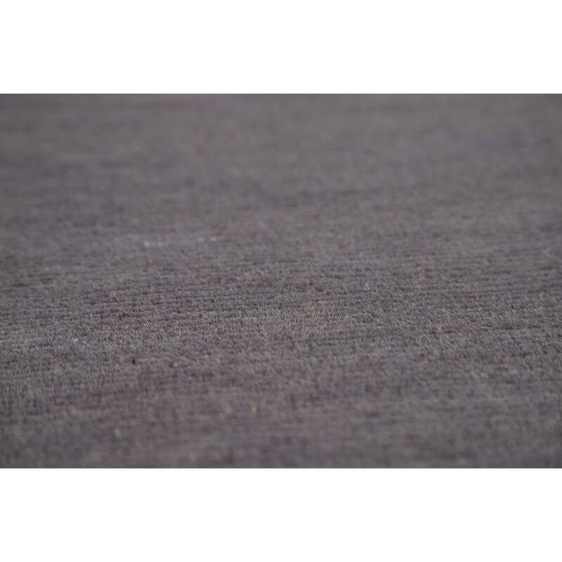 Modern Gray Blue Gabbeh Area Rug Handmade Wool Carpet - 6'7" x 9'8"