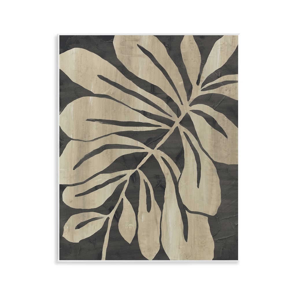 Stupell Natural Leaf Impression Wall Plaque Art Design By June Erica Vess