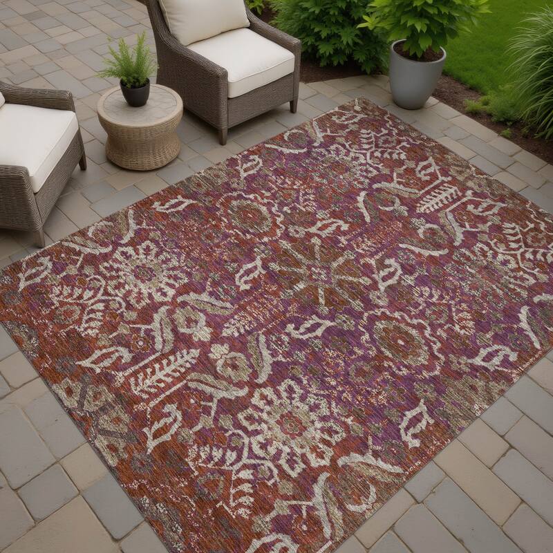 Machine Washable Indoor/ Outdoor Global Firestone Chantille Rug