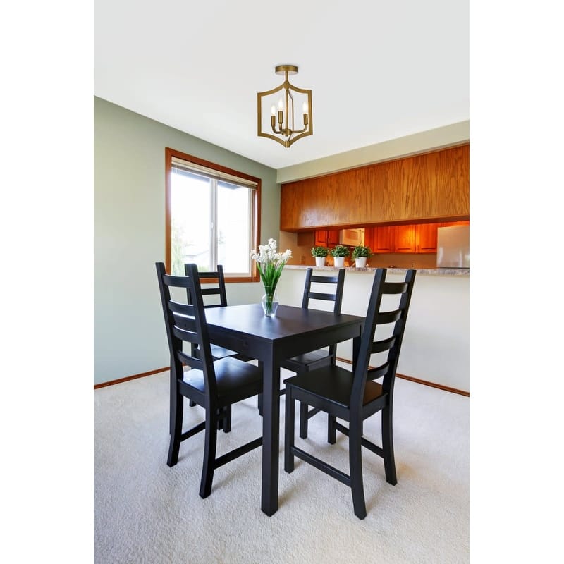 Elegant Lighting LD7067F12 Kiera 3 Light 12" Wide Semi-Flush Ceiling