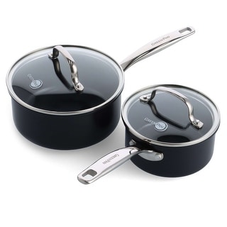 GreenPan Prime Midnight 1qt & 2qt Sauce Pan Set