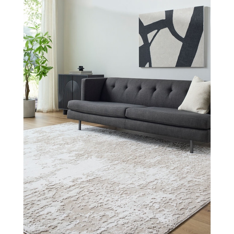 Livabliss Siyah Modern Area Rug.