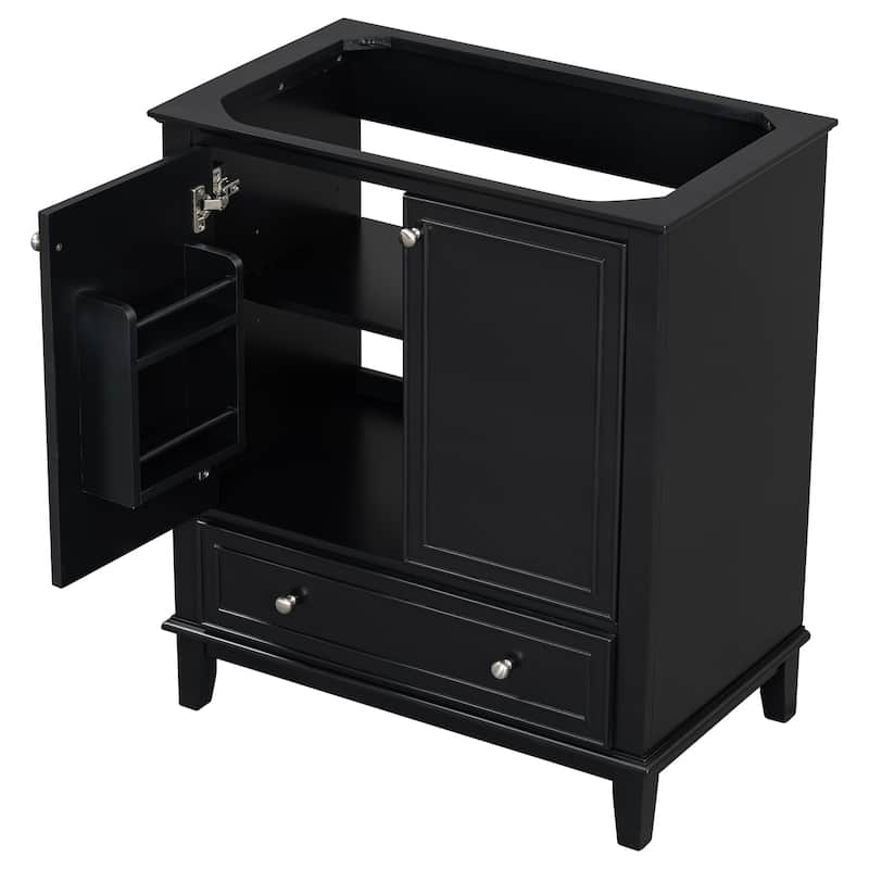 GDFStudio - Avalon 30-Inch Bathroom Vanity Base Cabinet, Multi-functional Cabinet, Solid Wood & MDF Board, Painted Finish