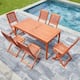 Option Set of 6 chairs and 1 rectangular straight table