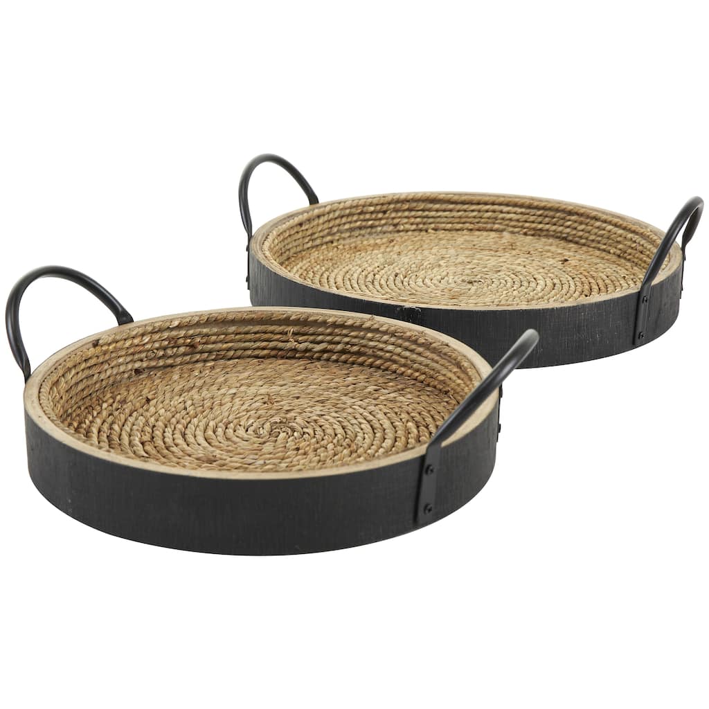 Wooden Living Room Decor Tray - Set of 2 - Roche River Decor