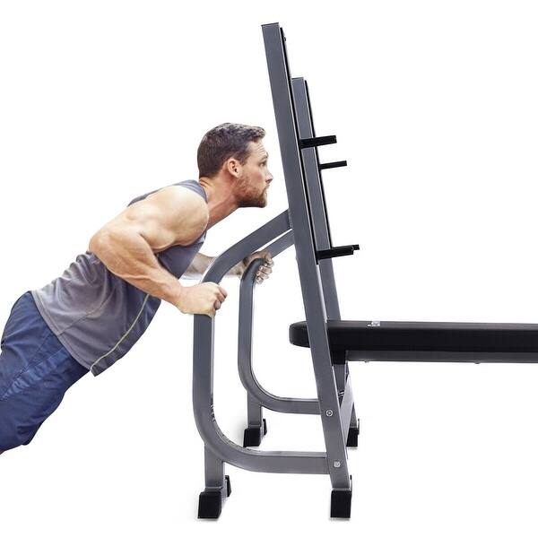 Shop Costway Weight Lifting Flat Bench Fitness Workout Sit Up