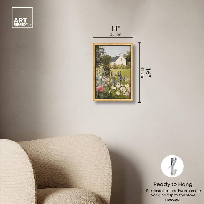 Floral Farmhouse II Canvas by Art Remedy