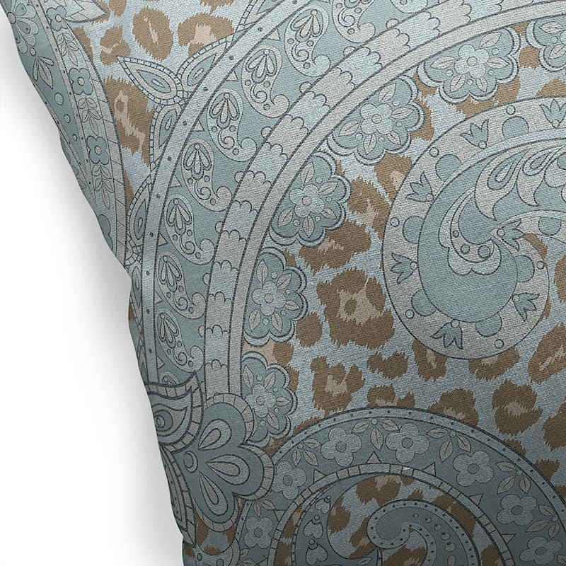 CHEETAH BLUE TAUPE Accent Pillow by Kavka Designs - Bed Bath & Beyond ...