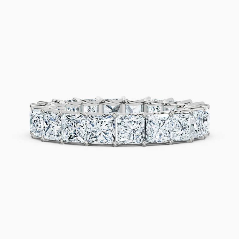 Auriya 14k Gold Princess Lab Grown Diamond Eternity Band 2.60 - 11.25 ct. tw. (F-G, VS) - 5.00 ct. wt. - 4.5 - White