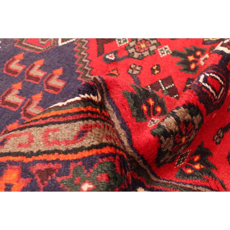 ECARPETGALLERY Hand-knotted Andelz Navy Wool Rug - 4'0 x 6'2