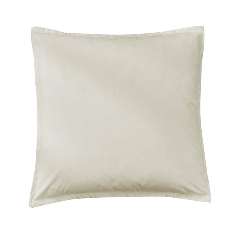 HiEnd Accents Velvet Flanged Euro Sham, 27"x27"