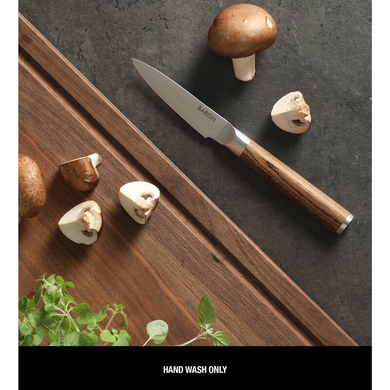 Babish 1.4116 German 3.5-inch Stainless Steel Paring Knife-Kitchen Knife for Peeling, Trimming & Prep Work,