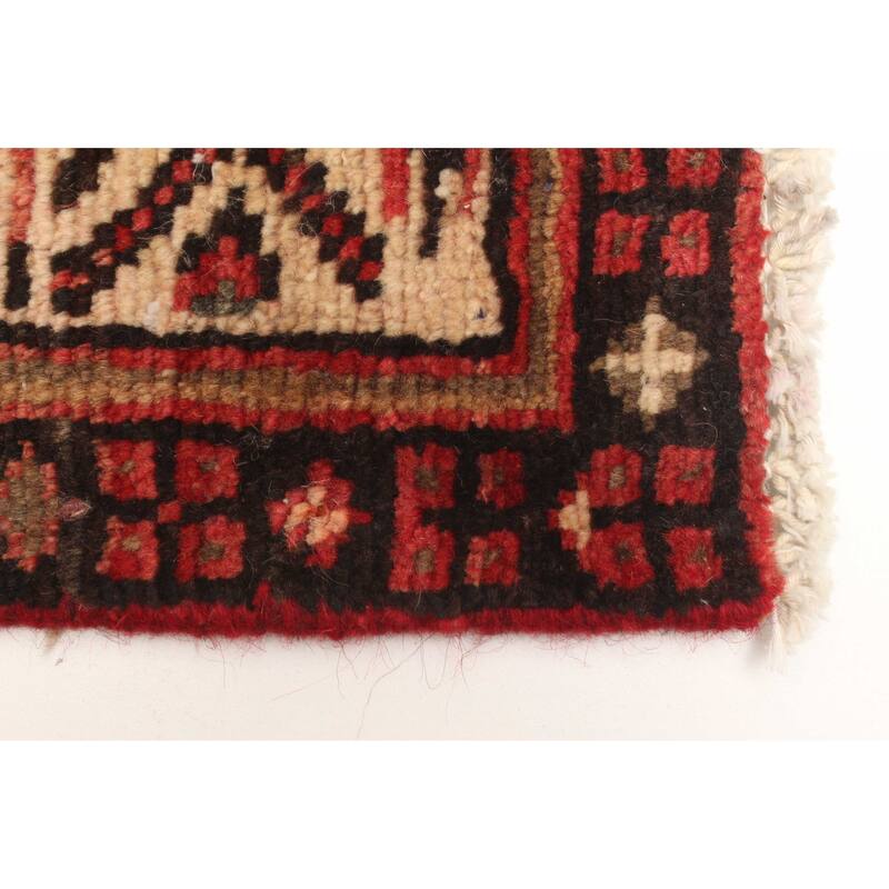 ECARPETGALLERY Hand-knotted Andelz Red Wool Rug - 3'5 x 4'9