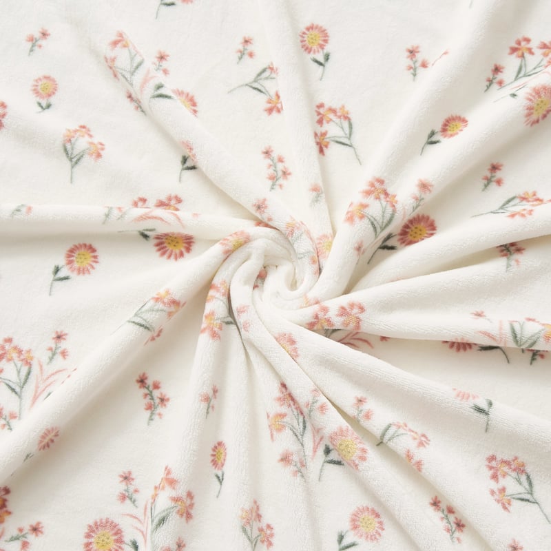 Lucky Brand Daisy Plush Throw Blanket
