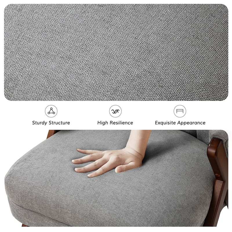 Vivian Mid-century Barrel Chair with a Scalloped Back Set of 2 by HULALA HOME