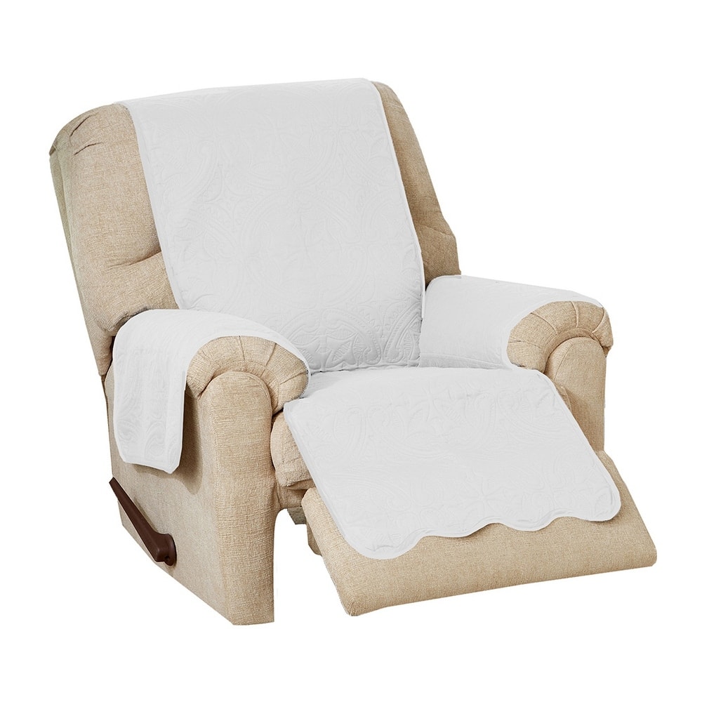 Reversible Recliner Cover Quilted Pet Furniture Protector Slipcover