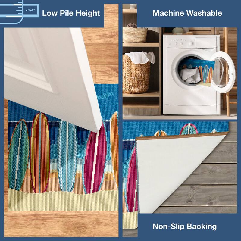 Liora Manne Esencia Surf Break Indoor/Outdoor Mat