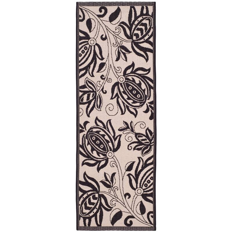 SAFAVIEH Courtyard Leatrice Indoor/ Outdoor Patio Backyard Rug