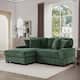 118.4"W Plush Modular Sectional Sofa with Pillows