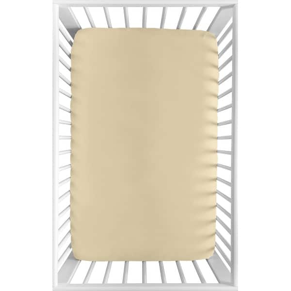 slide 2 of 6, Baby Girl Boy Unisex Fitted Mini Portable Crib Sheet Mustard Yellow Portable Crib Pack and Play Yellow Bohemian Boho Rainbow