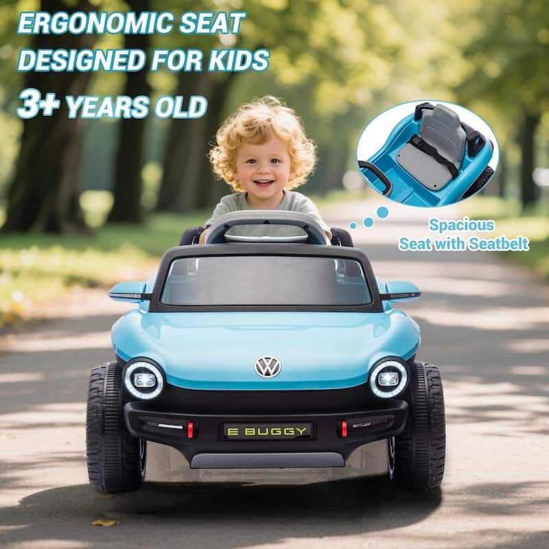 12V Ride On Car for Kids Licensed Volkswagen Beetle