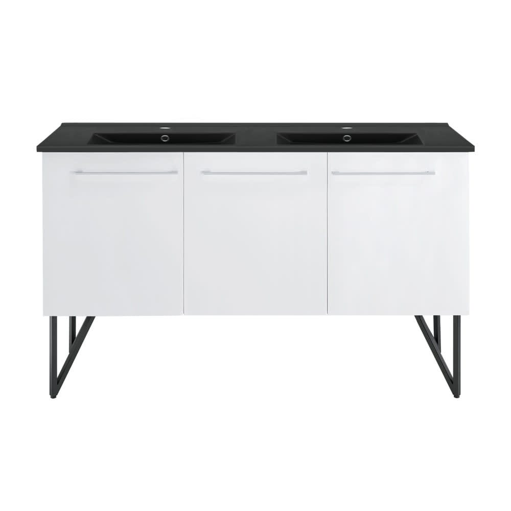 Swiss Madison SM-BV216DMB Annecy 60" Free Standing Double Basin Vanity
