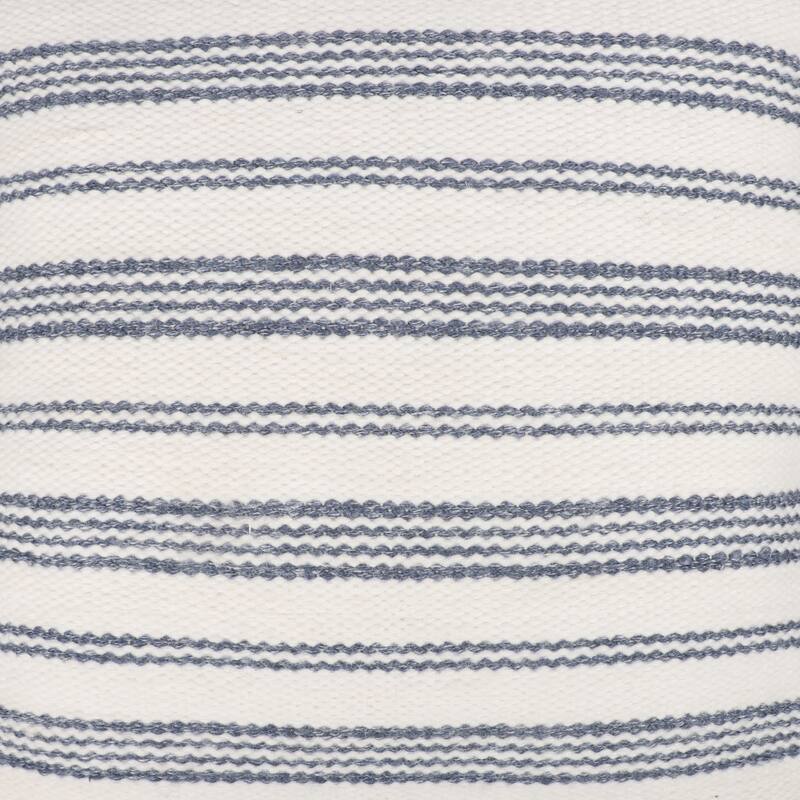 Sevita Farmhouse Striped Hand-Woven Indoor/Outdoor Throw Pillow
