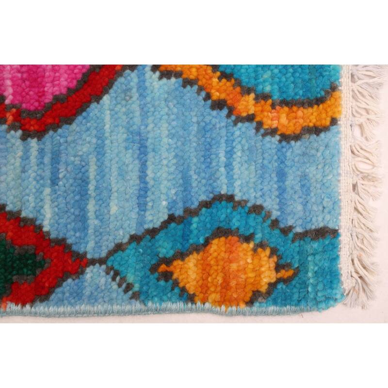 ECARPETGALLERY Hand-knotted Shalimar Sky Blue Wool Rug - 9'1 x 12'3