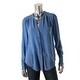 Hugo Boss Womens Rosalia Button-Down Top Silk Hi-Low - Thumbnail 1