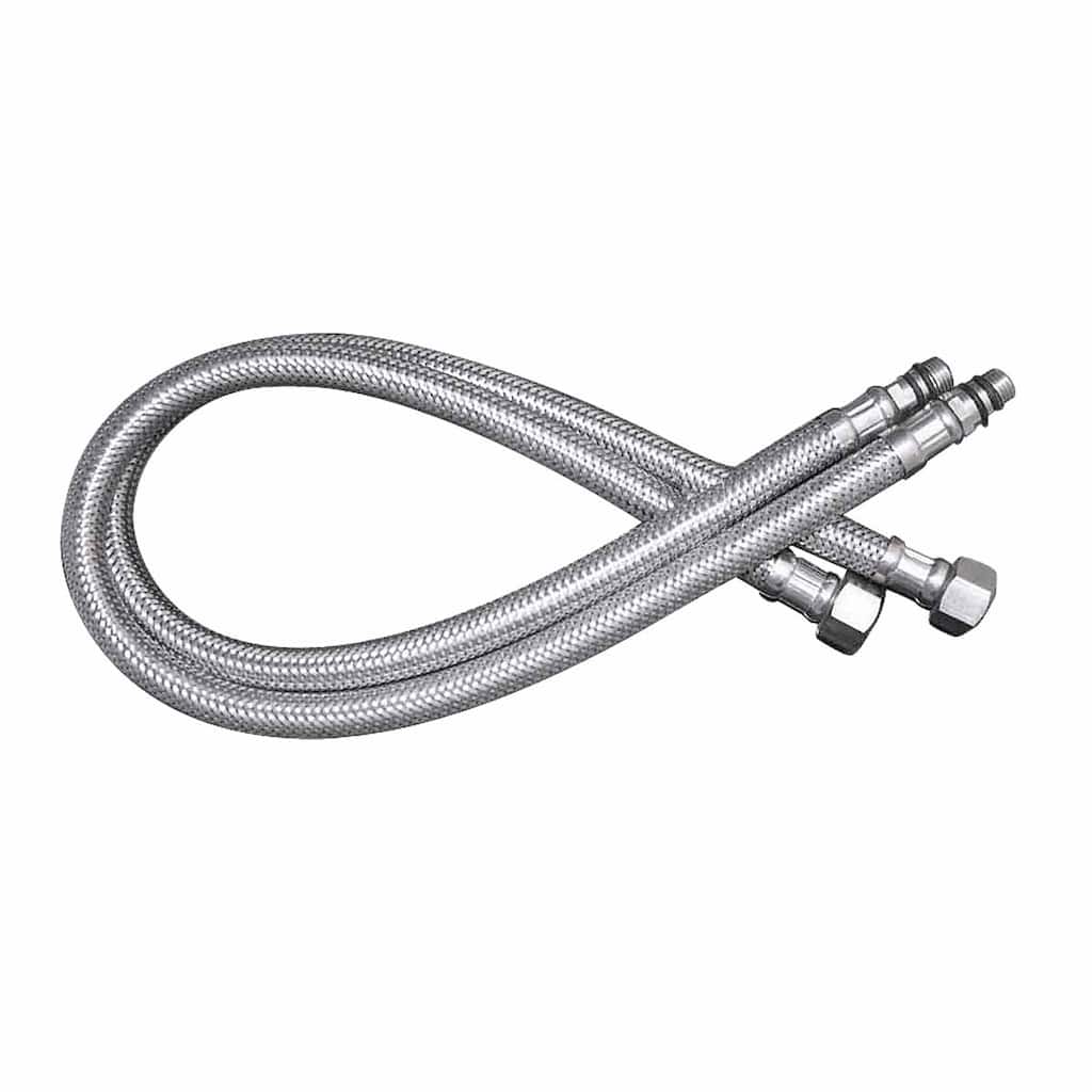 Bathroom Faucet Supply Lines Stainless Steel Standard 10mm Male 3/8" Female Renovators Supply