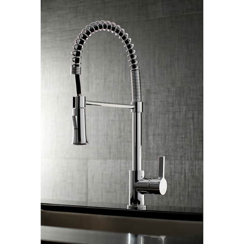 Kingston Brass Continental Single-Handle Pre-Rinse Kitchen Faucet