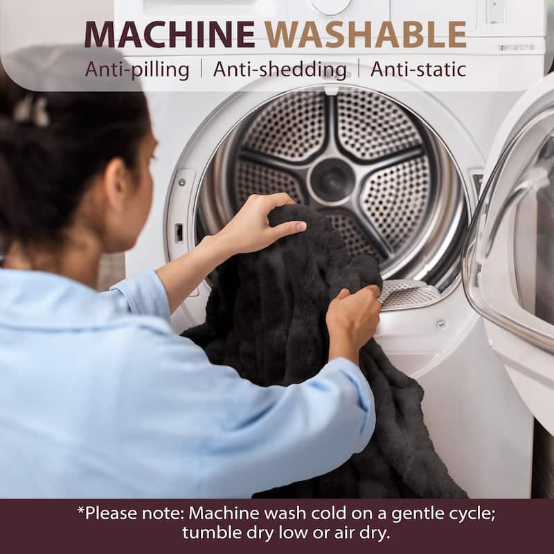 Soft Plush Faux Fur Fuzzy Throw