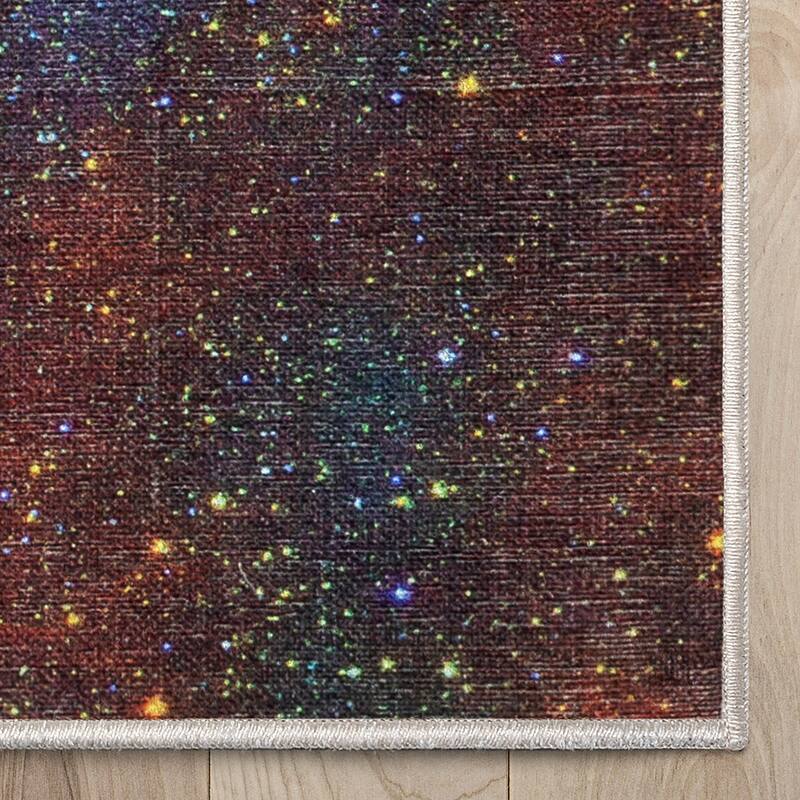 Well Woven Celestial Space Modern Abstract Kids Rug